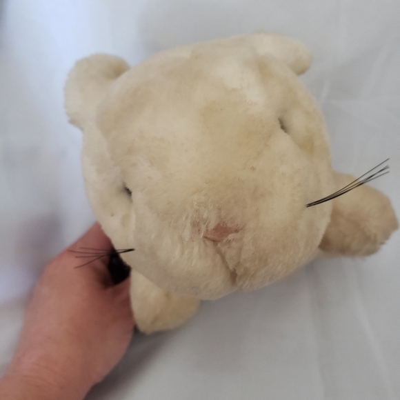 Eden Vintage Bunny Rabbit Plush Stuffed Animal Cream Tan 10 Inch - Picture 6 of 13